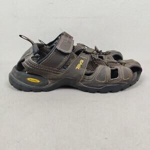 Teva Forebay Sandals Mens 9 Brown Amphibious‎ Hiking Outdoors Adjustable Beach